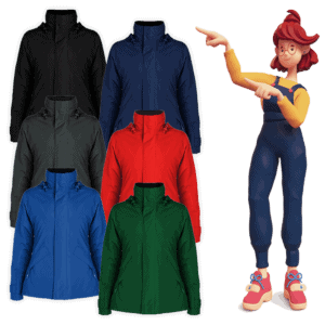 chaqueta parka bordada economica